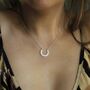 Sterling Silver Marrakech Horseshoe Necklace, thumbnail 6 of 11