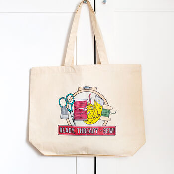 'Ready, Thready Sew!' Tote Bag, 2 of 3