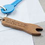 Personalised Wooden Gift Chip Fork Keyring, thumbnail 2 of 2