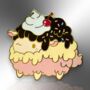 Sundae Cotton Puff Sheep Hard Enamel Pin, Gifts For Kids, thumbnail 3 of 8
