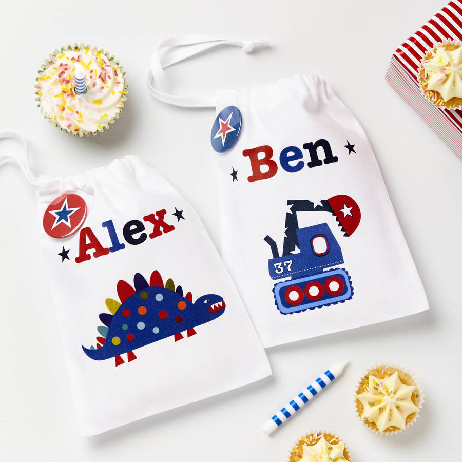 Boys Personalised Party Bags Set By TillieMint Notonthehighstreet