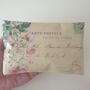 Handmade Lavender Sachet With French Postcard Rose Print Design, Thoughtful Birthday Gift For Friends, thumbnail 8 of 9