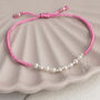 Sterling Silver Pearl Friendship Bracelet, thumbnail 10 of 12