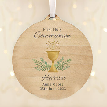 Personalised First Communion Wooden Keepsake, 3 of 3