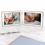 Personalised Silver Plated Landscape Double Photo Frame, thumbnail 2 of 7