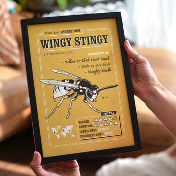 Funny Wasp Art Print, Wasp Fact File, 2 of 6