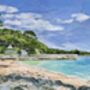Flushing Beach, Cornwall Art Print, thumbnail 2 of 2