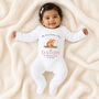 Personalised First Father’s Day Princess Baby Outfit, thumbnail 2 of 7
