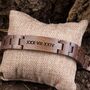 Engraved Walnut Wood Bracelet – Personalised Wooden Gift For Him And Her, thumbnail 1 of 5