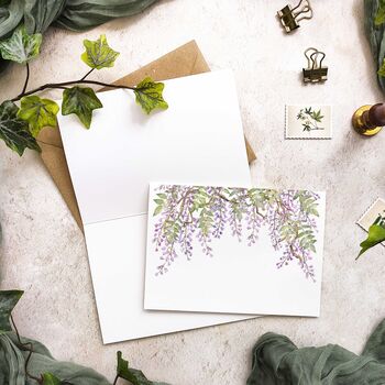 Lilac Wisteria Thank You Cards And Envelopes, 6 of 7