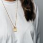 The Reevie Gold Sunburst Pendant Necklace, thumbnail 2 of 5