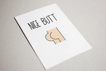 Nice Butt Greetings Card, 3 of 3