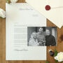 A Letter To Our Son On His Wedding Day Personalised Keepsake, thumbnail 3 of 10