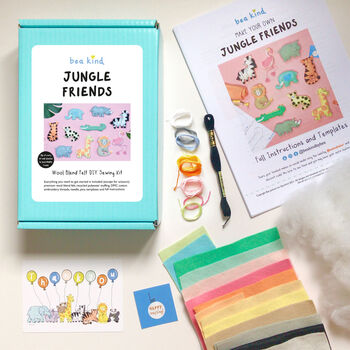 Sew Your Own Jungle Friends Felt Craft Kit, 4 of 11