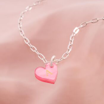 Personalised Heart Initial Statement Necklace, 2 of 11