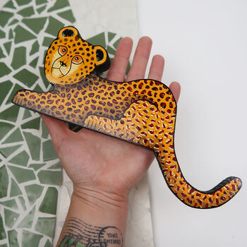 Hand Painted Cheetah Door Topper, 2 of 4
