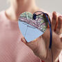 Personalised Wooden Heart Map Decoration, thumbnail 3 of 5
