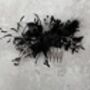 Black Flower Hair Comb Gothic Wedding, thumbnail 6 of 7