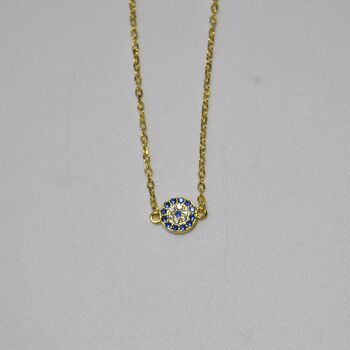 Sterling Silver Evil Eye Dainty Bracelet, 6 of 9