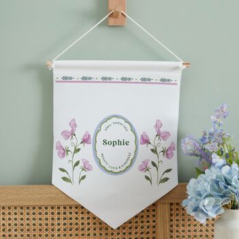 Personalised Birth Flower Personalised Wall Hanging, 5 of 12