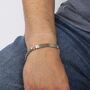 Personalised Viking Curb ID Bracelet In Stainless Steel, thumbnail 3 of 8