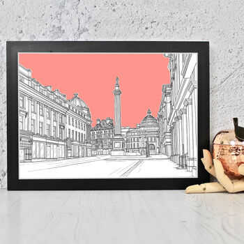 Grey's Monument Newcastle Architectural Art Print, 5 of 10