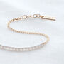 Personalised Tiny Vegan Pearl Bracelet, thumbnail 3 of 5