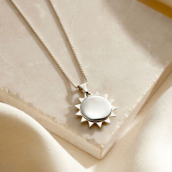 Personalised Sun Locket Necklace, 4 of 8