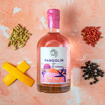Pangolin Gin, Pink Citrus Hand Crafted Gin, 2 of 7