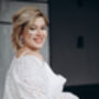 Long Sleeved Ivory Lace Bridal Kimono Cape, thumbnail 8 of 9