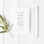 Love Is This 10 Wedding Invitations And 10 Details Cards Set, thumbnail 3 of 5