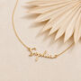 Personalised Name Necklace, Signature Script In Gold Or Sterling Silver, thumbnail 4 of 11
