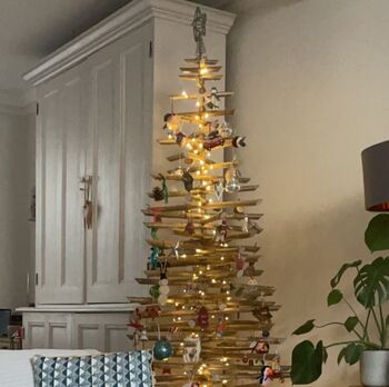 Eco Friendly Wooden Christmas Tree 6ft, 2 of 2