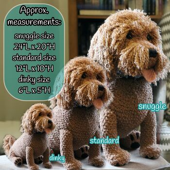 Personalised Crocheted Cuddly Toy Of Your Dog, 11 of 12