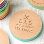 You Are 'Tee' Riffic Golf Coaster For Dad, thumbnail 1 of 5