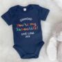 Grandad You're My Favourite Personalised Babygrow, thumbnail 1 of 8
