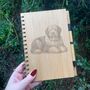 Personalised Old English Sheepdog Dog Engraved Notebook, thumbnail 1 of 5