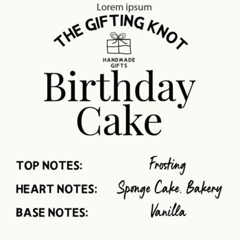 Personalised Amber Jar Cake Scented Birthday Candle With Gold Foil Message, 7 of 7