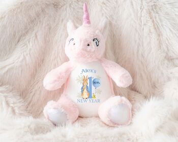 Personalised Blue First New Years Teddy, 9 of 12
