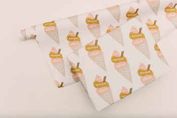 Personalised Ice Cream Wrapping Paper, 2 of 2