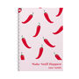 Personalised Chilli Combined Diary And Notebook, thumbnail 2 of 5