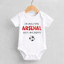 Personalised Football Supporter Baby Grow, thumbnail 3 of 8