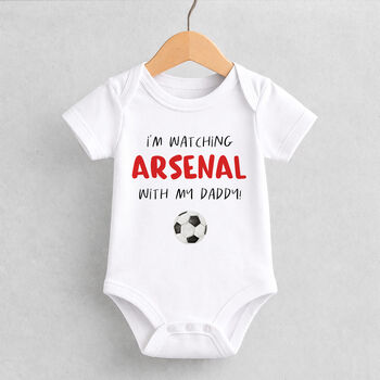 Personalised Football Supporter Baby Grow, 3 of 8
