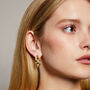Brie Block Chain Stud Earrings, thumbnail 1 of 3
