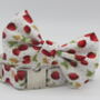White Strawberry Dog Bow Tie, thumbnail 8 of 10