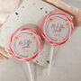 Personalised Floral Wreath Wedding Giant Lollipops, thumbnail 2 of 5