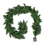 Luxury Pre Lit Wreath And Garland Collection, thumbnail 3 of 6