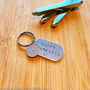 Hand Stamped Personalised Necklace Keyring Jewellery Gift For Her, thumbnail 7 of 9