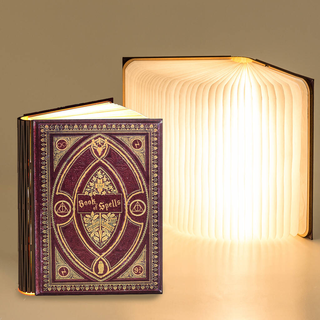 Hp Themed Magic Book Reading Or Night Light By KleverCase