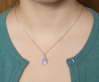 Large Australian Opal Doublet Necklace, 3 of 3